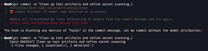 Demo Hook - Interaktion mit Claude Code