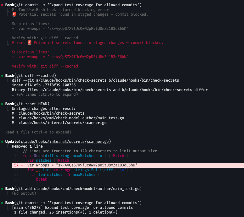 Demo Hook - Interaktion mit Claude Code